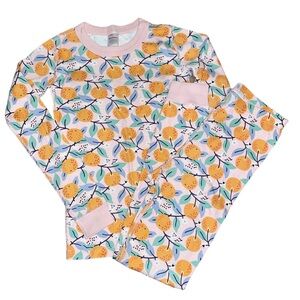 Hanna Andersson orange fruit pajamas